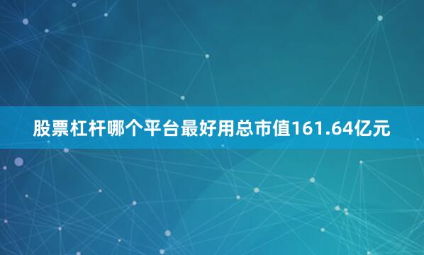 股票杠杆哪个平台最好用总市值161.64亿元