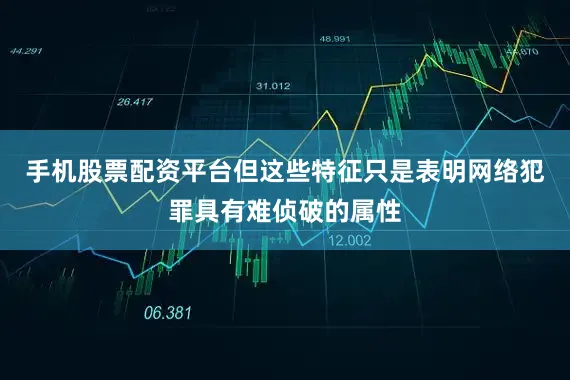 手机股票配资平台但这些特征只是表明网络犯罪具有难侦破的属性